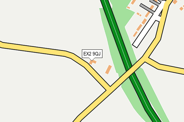 EX2 9QJ map - OS OpenMap – Local (Ordnance Survey)