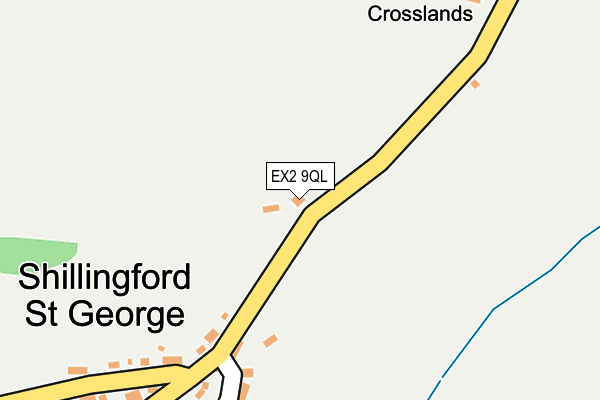 EX2 9QL map - OS OpenMap – Local (Ordnance Survey)