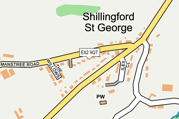 EX2 9QT map - OS OpenMap – Local (Ordnance Survey)