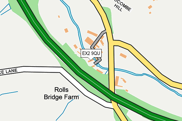 EX2 9QU map - OS OpenMap – Local (Ordnance Survey)