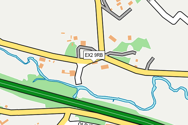 EX2 9RB map - OS OpenMap – Local (Ordnance Survey)