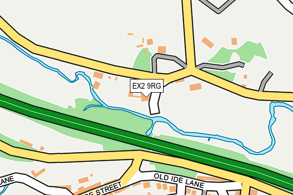 EX2 9RG map - OS OpenMap – Local (Ordnance Survey)