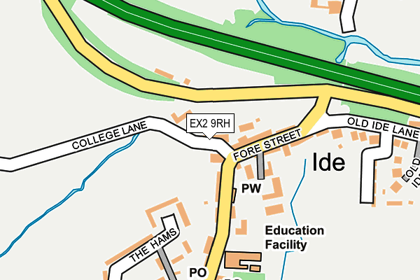 EX2 9RH map - OS OpenMap – Local (Ordnance Survey)