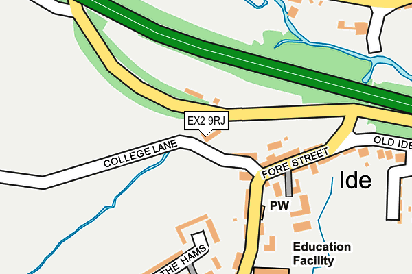 EX2 9RJ map - OS OpenMap – Local (Ordnance Survey)