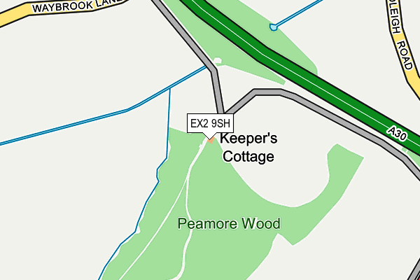 EX2 9SH map - OS OpenMap – Local (Ordnance Survey)