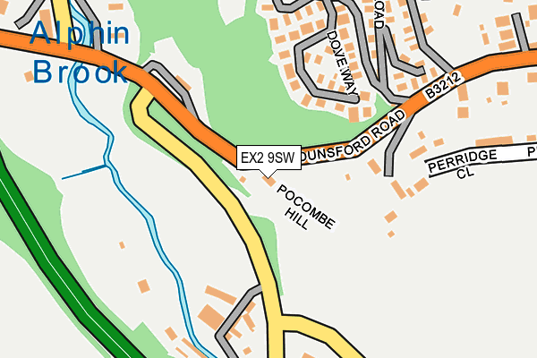 EX2 9SW map - OS OpenMap – Local (Ordnance Survey)
