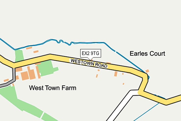 EX2 9TG map - OS OpenMap – Local (Ordnance Survey)