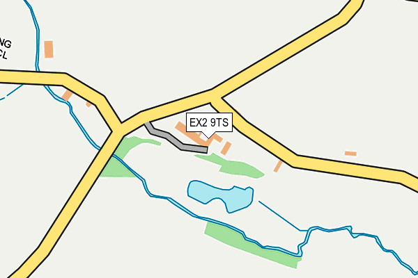 EX2 9TS map - OS OpenMap – Local (Ordnance Survey)