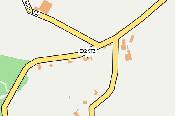 EX2 9TZ map - OS OpenMap – Local (Ordnance Survey)