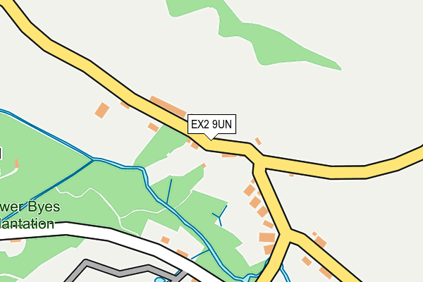 EX2 9UN map - OS OpenMap – Local (Ordnance Survey)