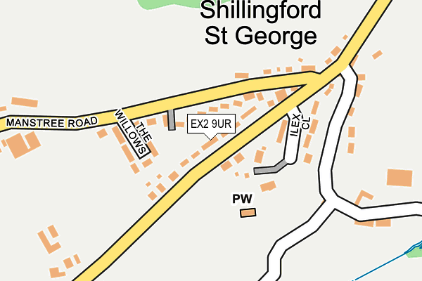 EX2 9UR map - OS OpenMap – Local (Ordnance Survey)