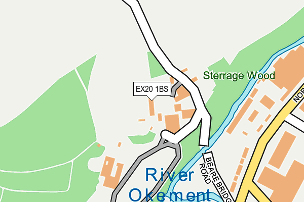 EX20 1BS map - OS OpenMap – Local (Ordnance Survey)
