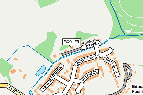 EX20 1ER map - OS OpenMap – Local (Ordnance Survey)