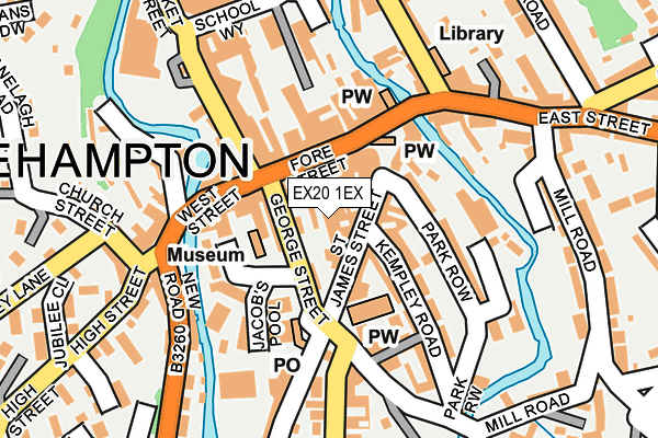 EX20 1EX map - OS OpenMap – Local (Ordnance Survey)