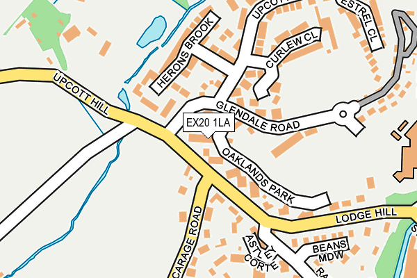 EX20 1LA map - OS OpenMap – Local (Ordnance Survey)