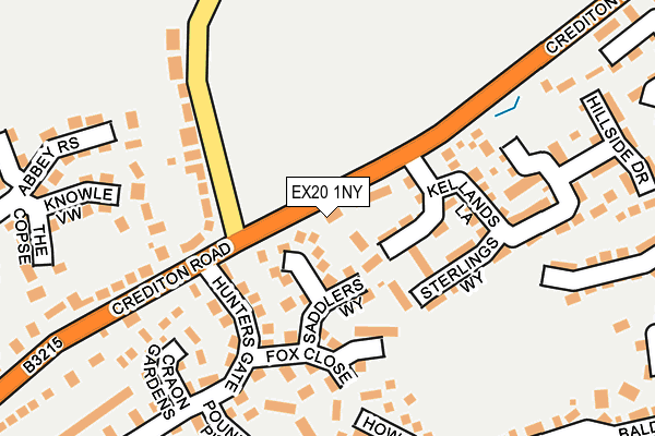 EX20 1NY map - OS OpenMap – Local (Ordnance Survey)