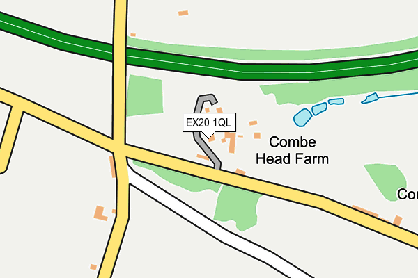 EX20 1QL map - OS OpenMap – Local (Ordnance Survey)