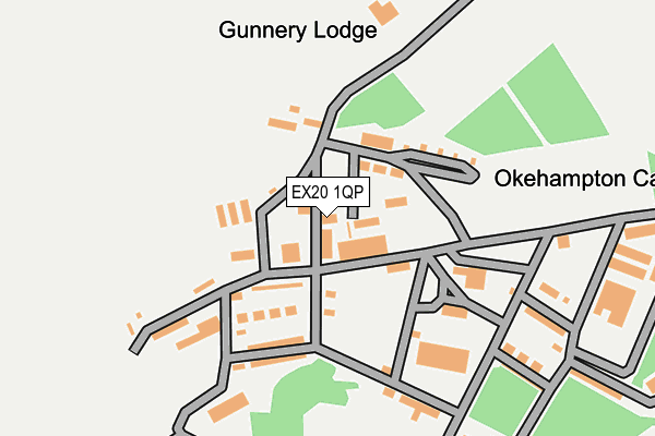 EX20 1QP map - OS OpenMap – Local (Ordnance Survey)