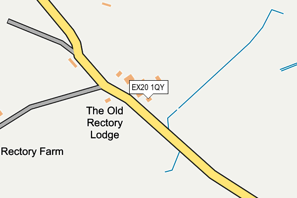 EX20 1QY map - OS OpenMap – Local (Ordnance Survey)