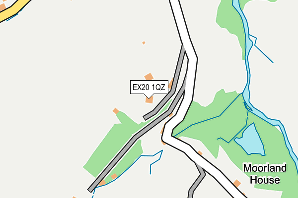 EX20 1QZ map - OS OpenMap – Local (Ordnance Survey)