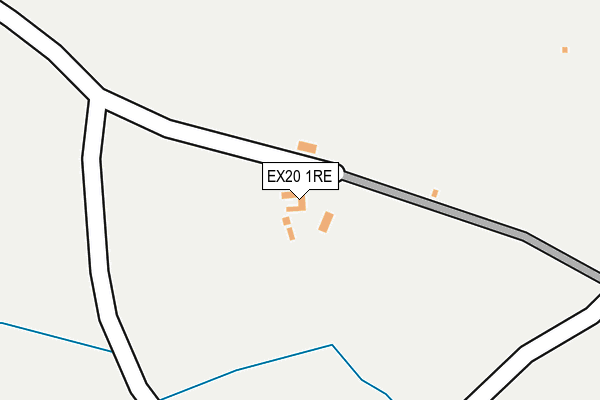 EX20 1RE map - OS OpenMap – Local (Ordnance Survey)