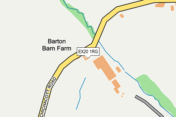 EX20 1RG map - OS OpenMap – Local (Ordnance Survey)