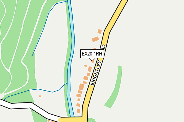 EX20 1RH map - OS OpenMap – Local (Ordnance Survey)