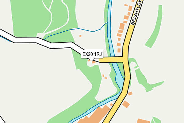 EX20 1RJ map - OS OpenMap – Local (Ordnance Survey)