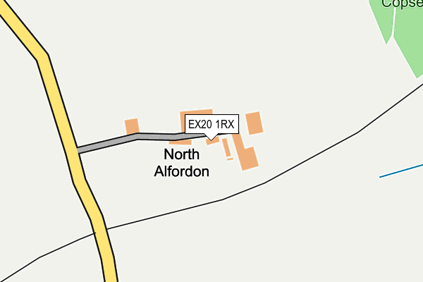 EX20 1RX map - OS OpenMap – Local (Ordnance Survey)