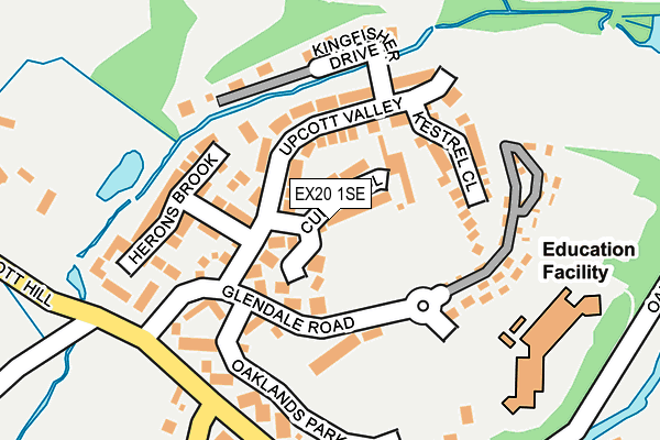 EX20 1SE map - OS OpenMap – Local (Ordnance Survey)