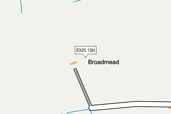 EX20 1SH map - OS OpenMap – Local (Ordnance Survey)