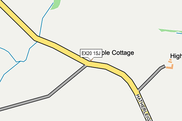 EX20 1SJ map - OS OpenMap – Local (Ordnance Survey)