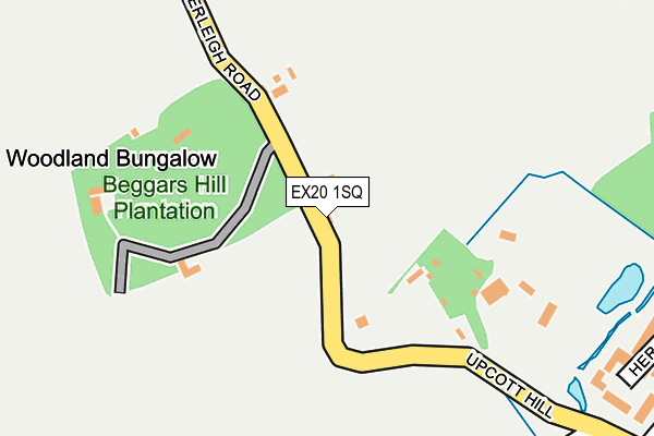 EX20 1SQ map - OS OpenMap – Local (Ordnance Survey)
