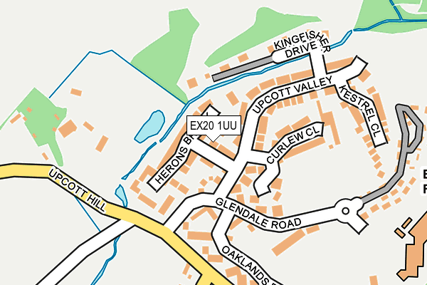 EX20 1UU map - OS OpenMap – Local (Ordnance Survey)