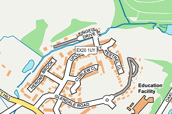 EX20 1UY map - OS OpenMap – Local (Ordnance Survey)