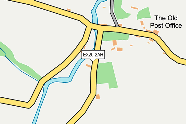 EX20 2AH map - OS OpenMap – Local (Ordnance Survey)