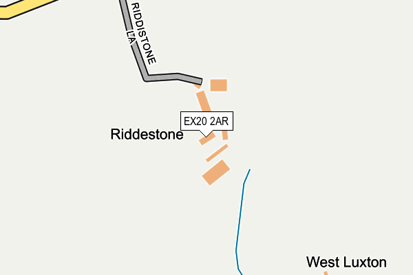 EX20 2AR map - OS OpenMap – Local (Ordnance Survey)