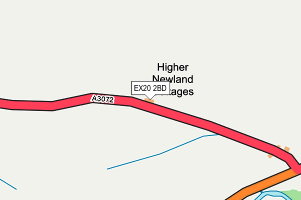 EX20 2BD map - OS OpenMap – Local (Ordnance Survey)