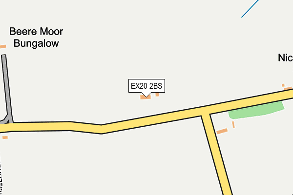 EX20 2BS map - OS OpenMap – Local (Ordnance Survey)