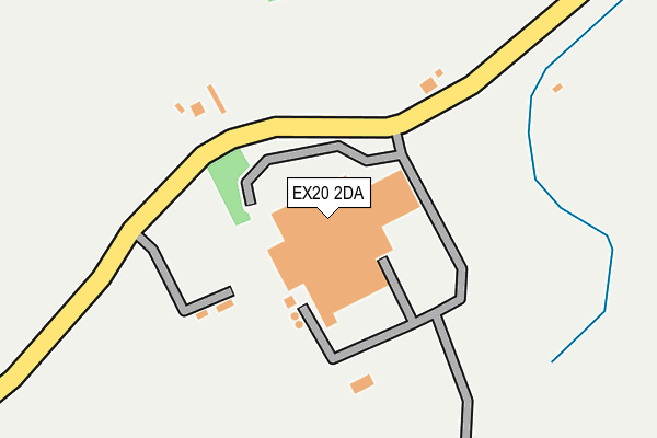 EX20 2DA map - OS OpenMap – Local (Ordnance Survey)