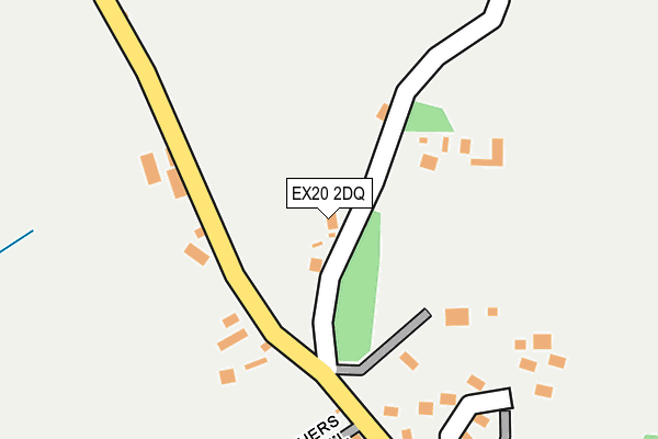 EX20 2DQ map - OS OpenMap – Local (Ordnance Survey)