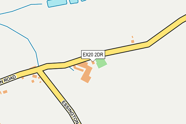 EX20 2DR map - OS OpenMap – Local (Ordnance Survey)