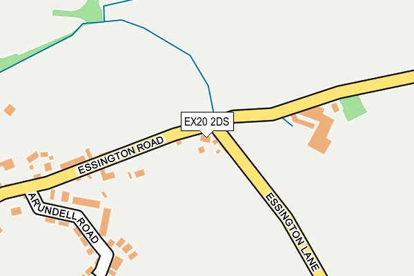 EX20 2DS map - OS OpenMap – Local (Ordnance Survey)