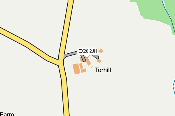 EX20 2JH map - OS OpenMap – Local (Ordnance Survey)