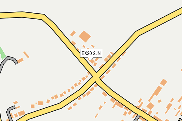 EX20 2JN map - OS OpenMap – Local (Ordnance Survey)