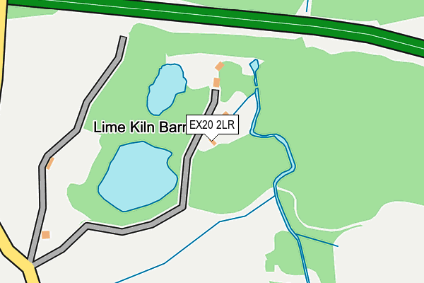 EX20 2LR map - OS OpenMap – Local (Ordnance Survey)