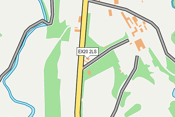 EX20 2LS map - OS OpenMap – Local (Ordnance Survey)