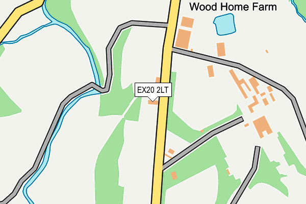 EX20 2LT map - OS OpenMap – Local (Ordnance Survey)