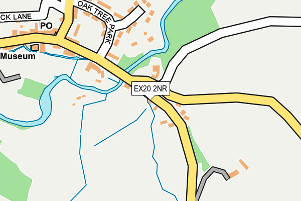 EX20 2NR map - OS OpenMap – Local (Ordnance Survey)