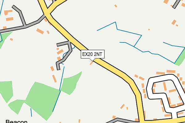 EX20 2NT map - OS OpenMap – Local (Ordnance Survey)